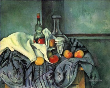 Stillleben Pfefferminzflasche Paul Cezanne Ölgemälde